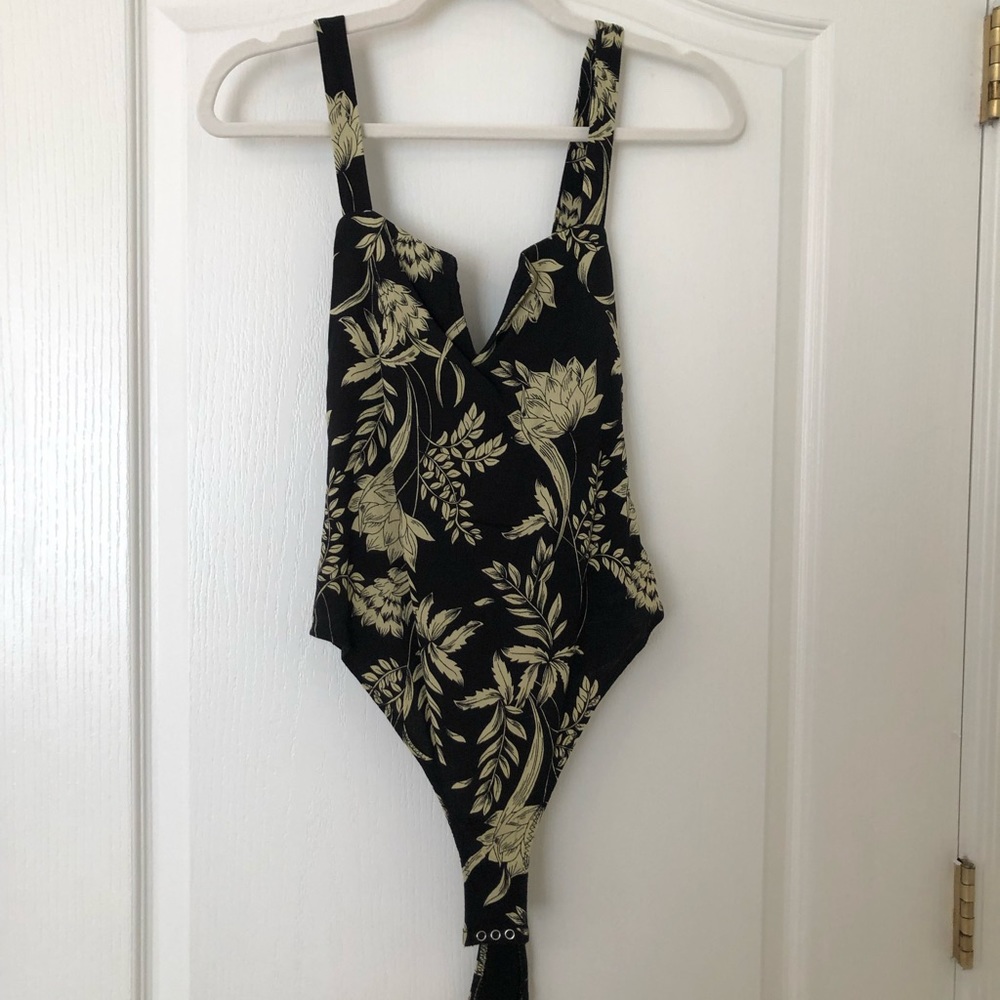 Free people floral bodysuit